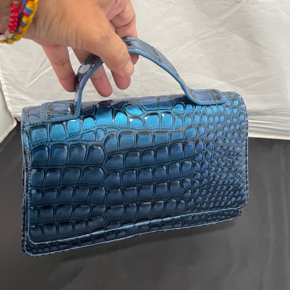 Fashionable Women Purse Handbag with Silver Tone Chain brand Geir Ness - Picture 2 of 11